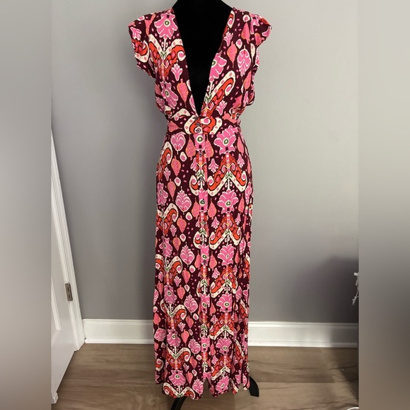 Anthropologie Maaji Fortunata Cover-Up Maxi Dress Size Medium - Picture 4 of 6